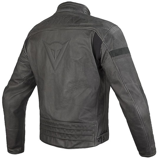 Moto Leather jacket Dainese Stripes Ages C2 Black
