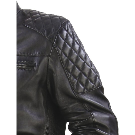 Moto Leather Jacket OJ Garage Black