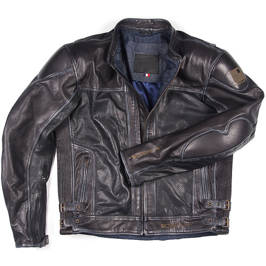 Moto Leather Jacket Overlap Joey Black
