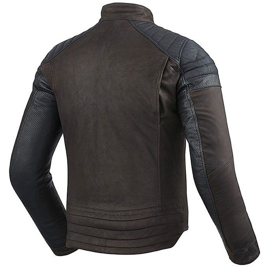Moto Leather Jacket Rev'it 2017 FARGO Brown