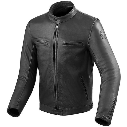 Moto Leather Jacket Rev'it 2017 GIBSON Black