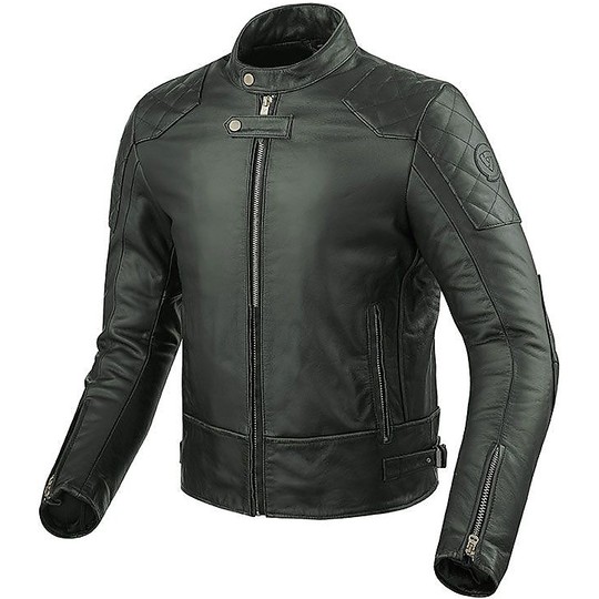 Moto Leather Jacket Rev'it 2017 LANE Green
