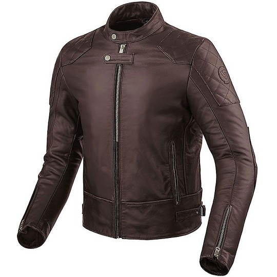 Moto Leather Jacket Rev'it 2017 LANE Red Burgundy