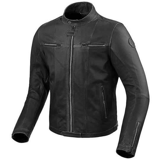 Moto Leather Jacket Rev'it 2017 ROSWELL Black
