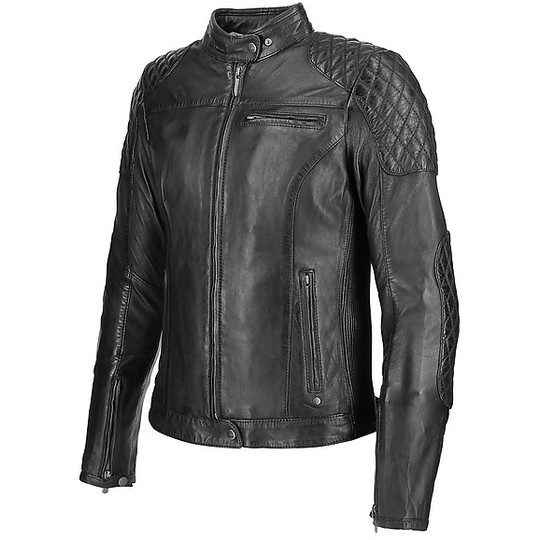 Moto Leather Jacket Woman OJ Garage Lady Black