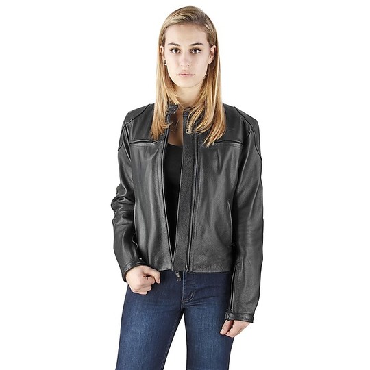 Moto Leather Jacket Woman OJ Mirage Lady Black