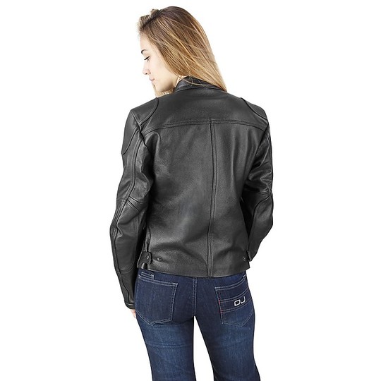 Moto Leather Jacket Woman OJ Mirage Lady Black