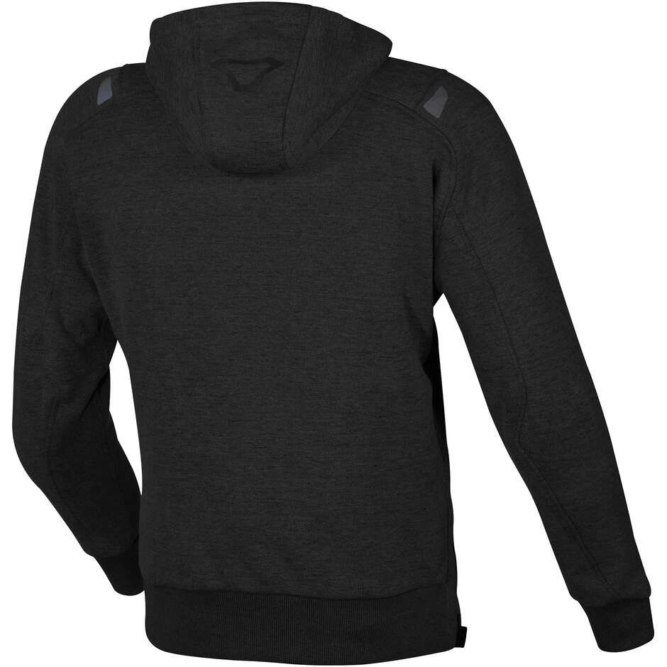 Moto Macna Byron Schwarzer Kapuzenpullover