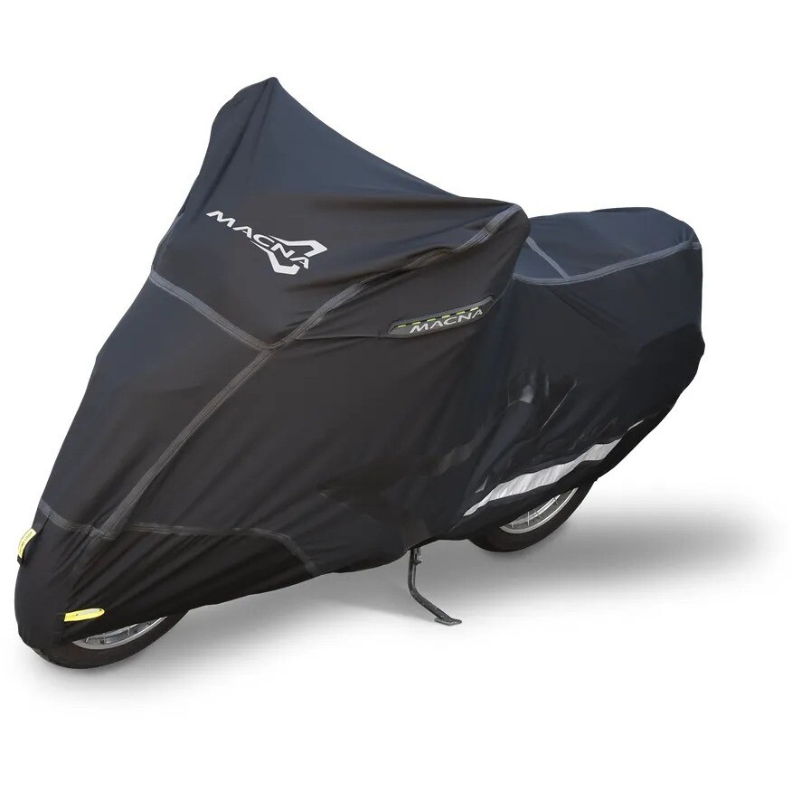 Moto Mantle Premium DLX Macna Schwarze Motorradabdeckung