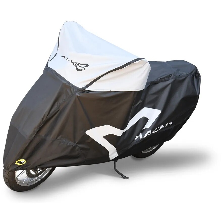 Moto Mantle Premium Macna Motorradabdeckung Schwarz Grau