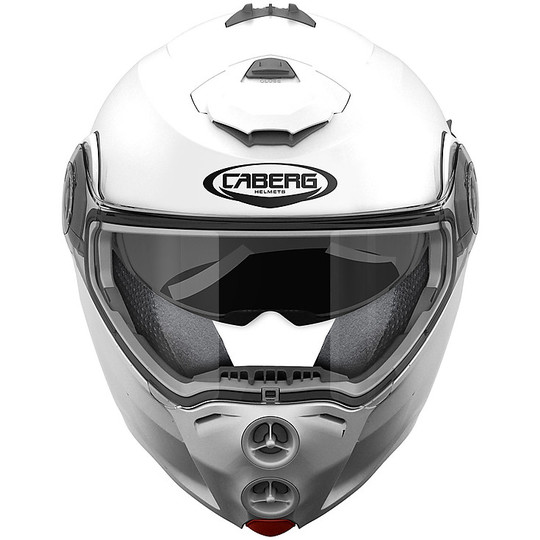 Moto Modular Helm Caberg Droid White Metal