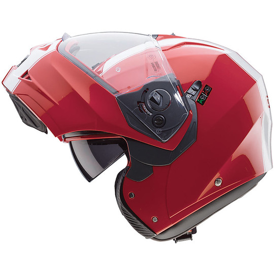 Moto Modular Helm Caberg Duke II Legend Rot Weiß