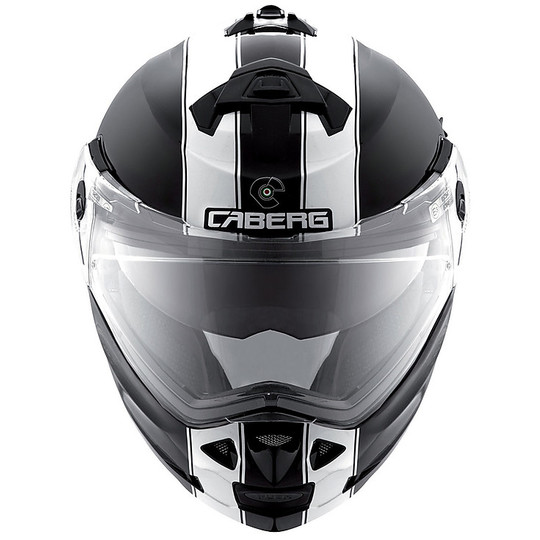 Moto Modular Helm Caberg Duke II Legende Matt Schwarz Weiss