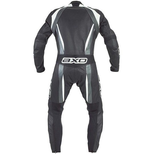 Moto Overalls Axo Professionelle Leder Modell MG2 Air Schwarz Grau