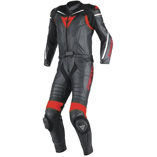 Moto overalls Dainese Leather divisible Laguna Seca D1 Black Red