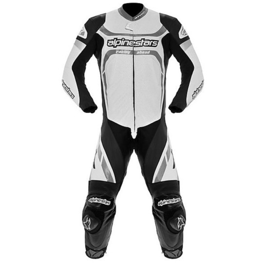 Moto Professional Alpinestars overalls MOTEGI LEATHER SUIT White