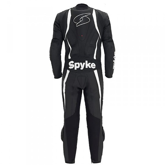 Moto Professional Leather suit Spyke Blaster Ages Black White