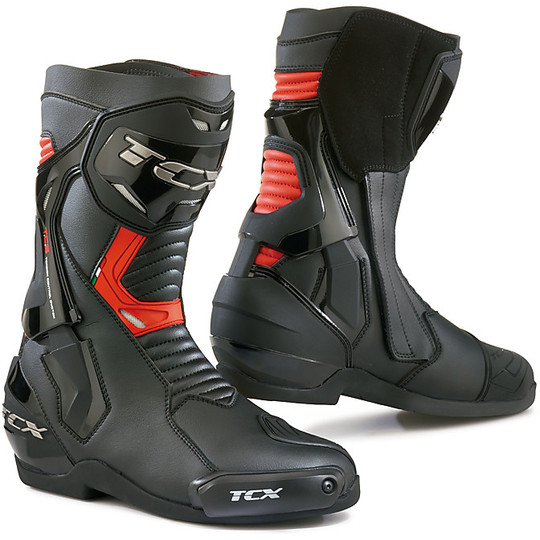 Moto Racing Boots TCX ST FIGHTER Black Red