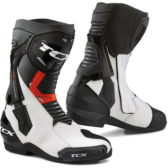 Moto Racing Boots TCX ST FIGHTER White Black