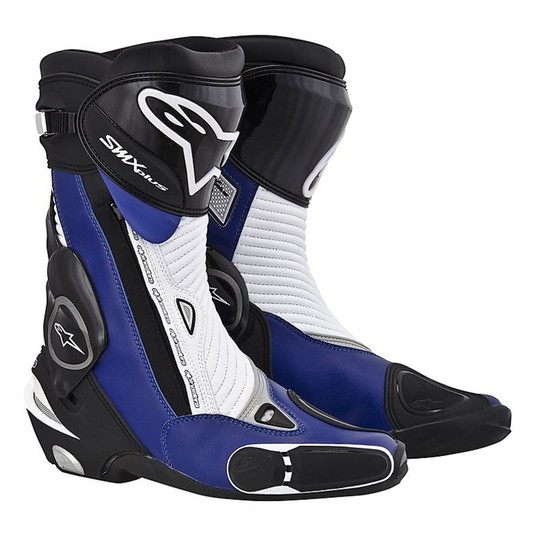 Moto Racing Bottes Piste Alpinestars S-MX Plus Nouveau Noir Bleu