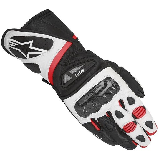 Moto Racing Gloves Alpinestars SP-1 Leather Black-Red