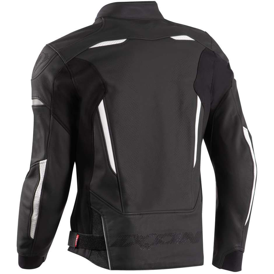 Moto Racing Jacket Ixon CEROS Black White