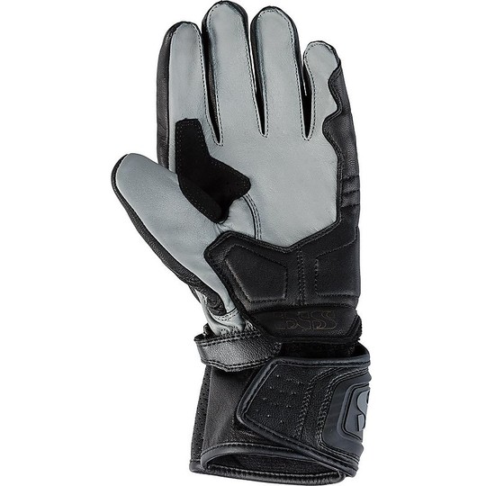 Moto Racing Leather Glove Ixs Sport Rs-100 Black