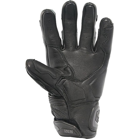 Moto Racing Leather Glove Ixs Sport Rs-400 Short Black