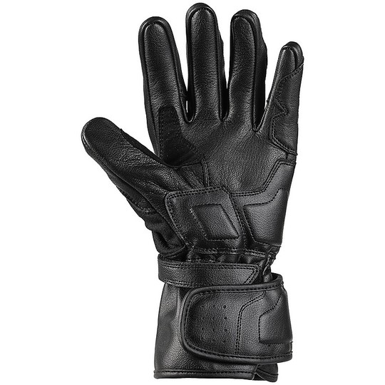 Moto Racing Leather Gloves Ixs SPORT LD NOVARA Black