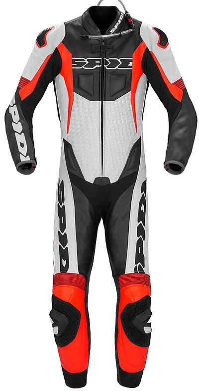 Moto Racing Leather Suit Perforated Whole Spidi SPORT WARRIOR PERFORATED  PRO White Red For Sale Online 