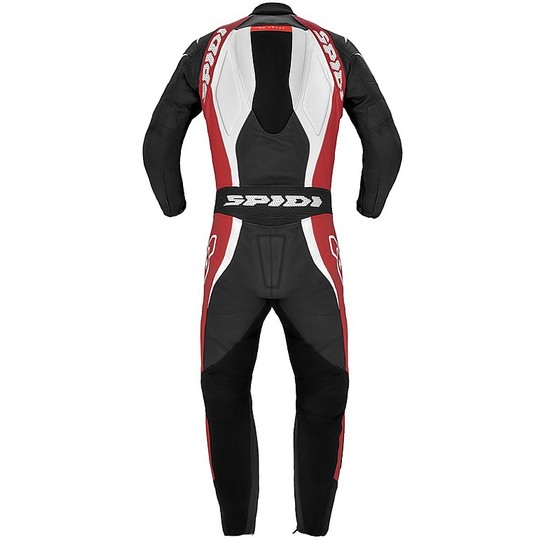 Moto Racing Leather Suit Spidi SUPERSPORT WIND PRO Black Red