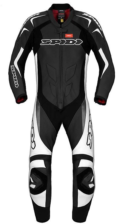 Moto Racing Leather Suit Spidi SUPERSPORT WIND PRO Black White For Sale  Online 