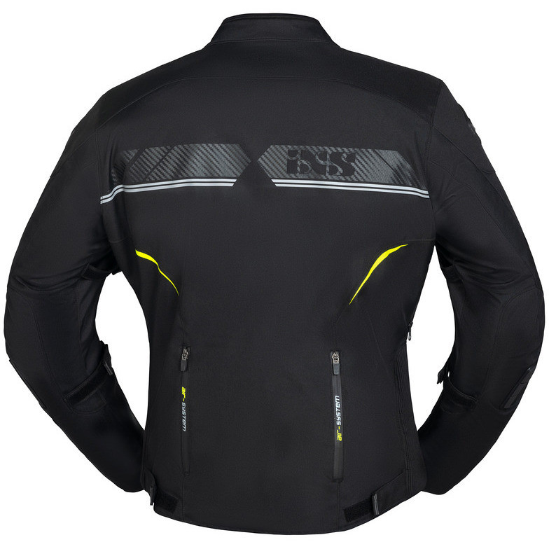 Moto Sport Jacket In Fabric Ixs CARBON-ST Black