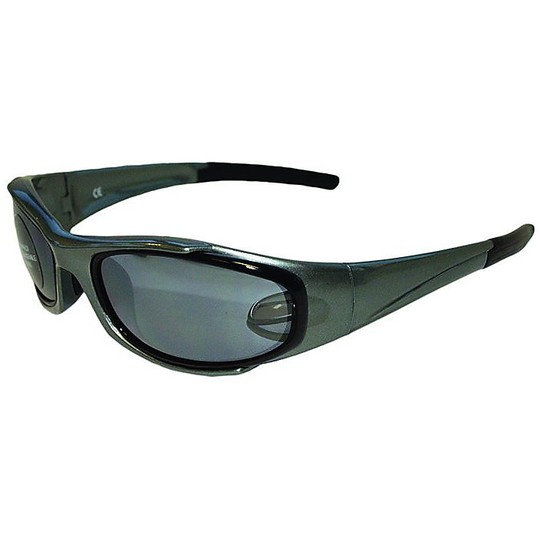 Moto Sports glasses Baruffaldi APR Silver Smoke Lens with Okulari Removable, Interchangeable