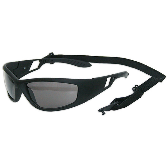 Moto Sports glasses Baruffaldi Tyban Black with Band Adjustable and Second Lens