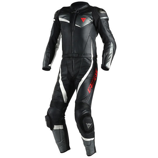 Moto suit Divisible 2 pieces Dainese Veloster Black / Anthracite / White
