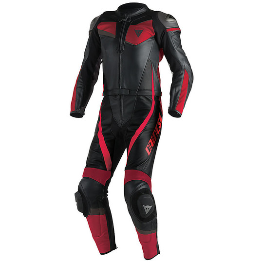 Moto suit Divisible 2 pieces Dainese Veloster Black / Red