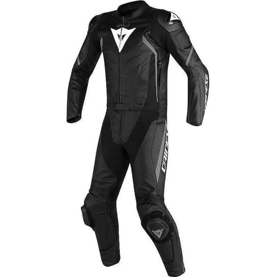Moto suit Divisible Dainese Leather Avro D2 Black / White / Anthracite