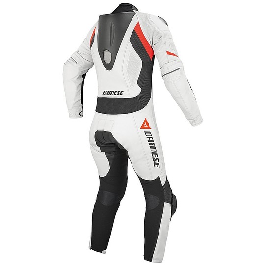 Moto suit Divisible Dainese Leather Perforated Laguna Seca Evo Lady Black / White