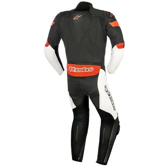 Moto suit Full Leather Professional Alpinestars 2017 CHALLENGER V2 Black White Red