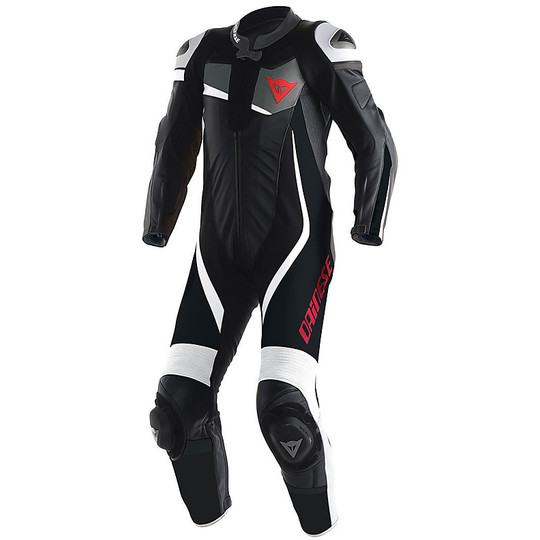 Moto suit Full Professional Dainese Veloster Black / Anthracite / White