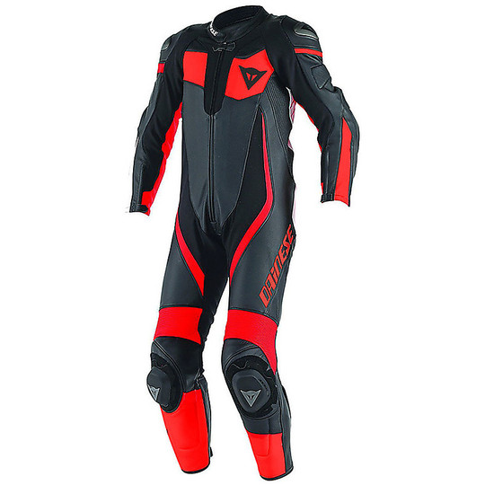 Moto suit Full Professional Summer Dainese Veloster Perforated Black / Red