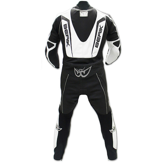 Moto suit Professional Leather Berik 2.0 10542 Professional Asimmetric Black White