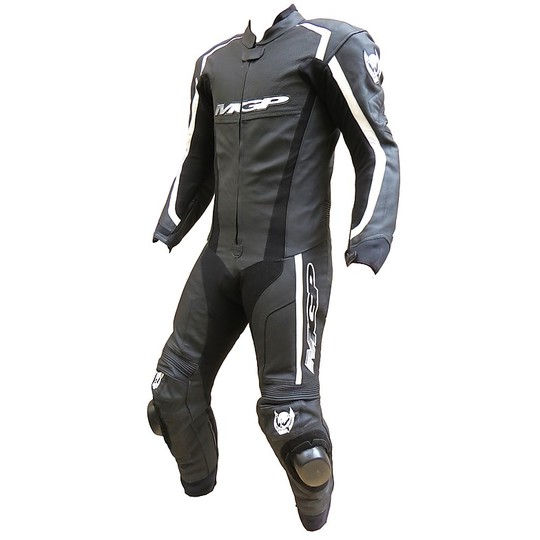 Moto suit Professional Leather MGP By Berik Model Super Race Black