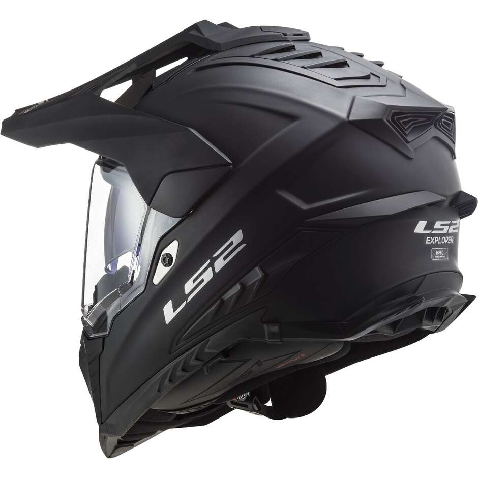 Moto Tourism Helm Ls2 MX701 EXPLORER HPFC Solid Mattschwarz