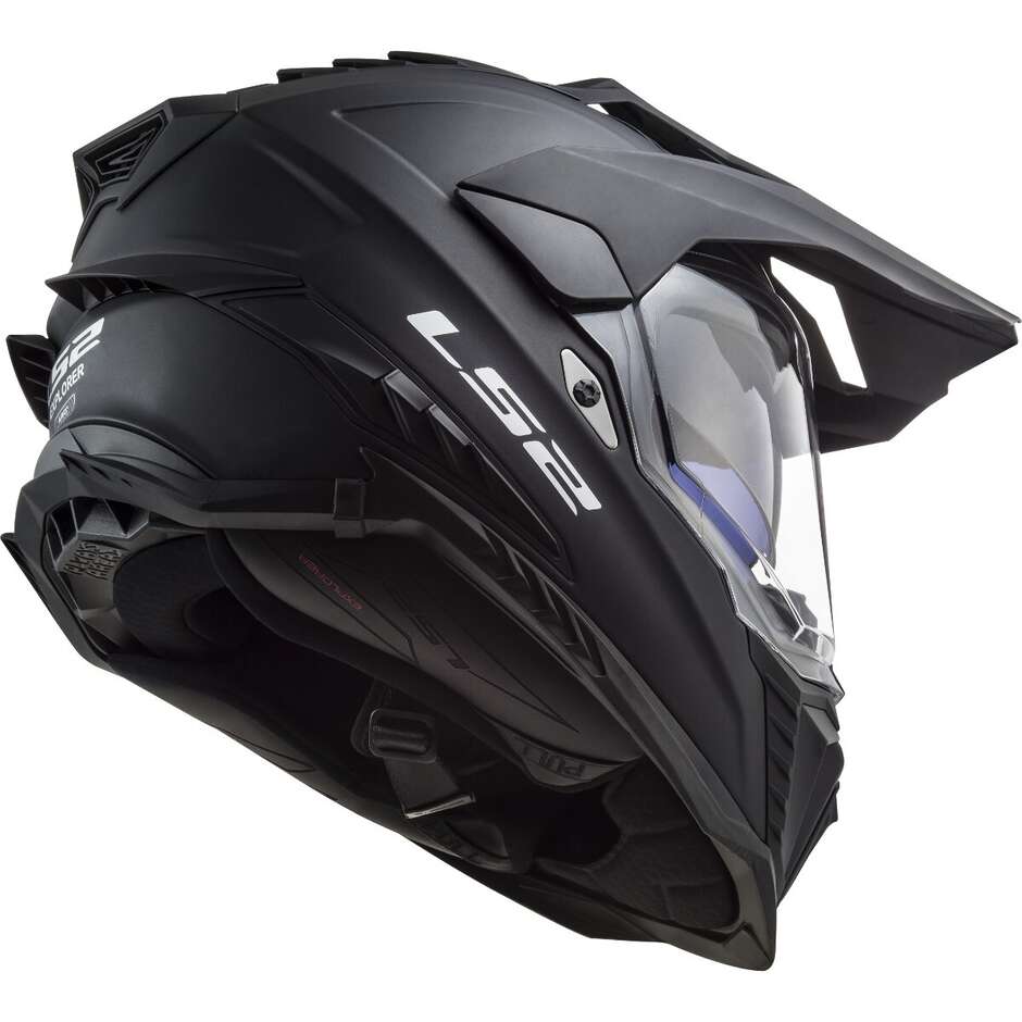 Moto Tourism Helm Ls2 MX701 EXPLORER HPFC Solid Mattschwarz