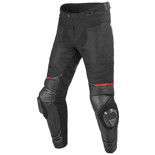 Moto trousers Dainese leather and textile Air Frazer D1 Blacks