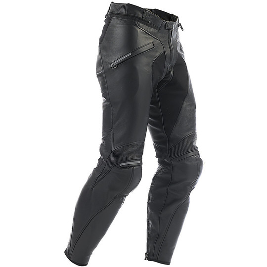 Moto trousers Leather Dainese Model Alien Black