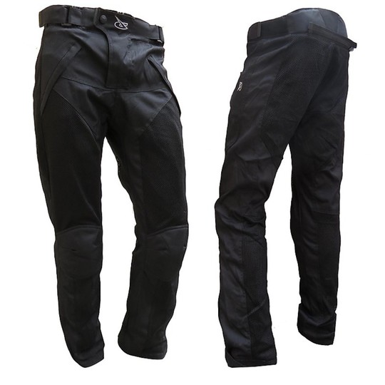 Moto trousers Summer Technical Design Toe In Judges Perforated fabric With Waterproof Protections