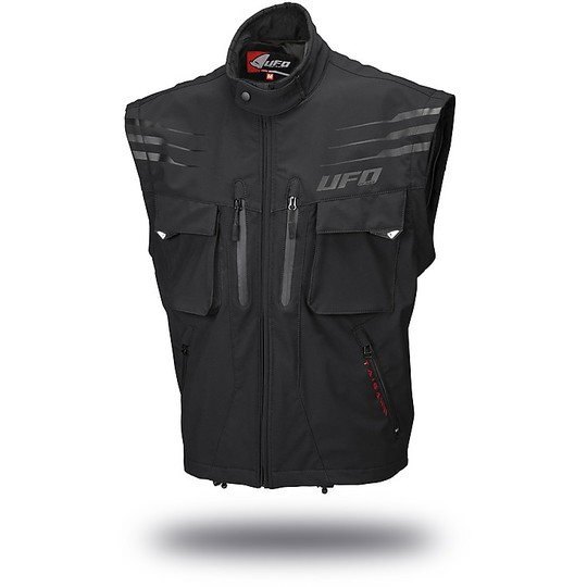 Moto Ufo Enduro Taiga Motorcycle Jacket With Gray Removable Sleeves